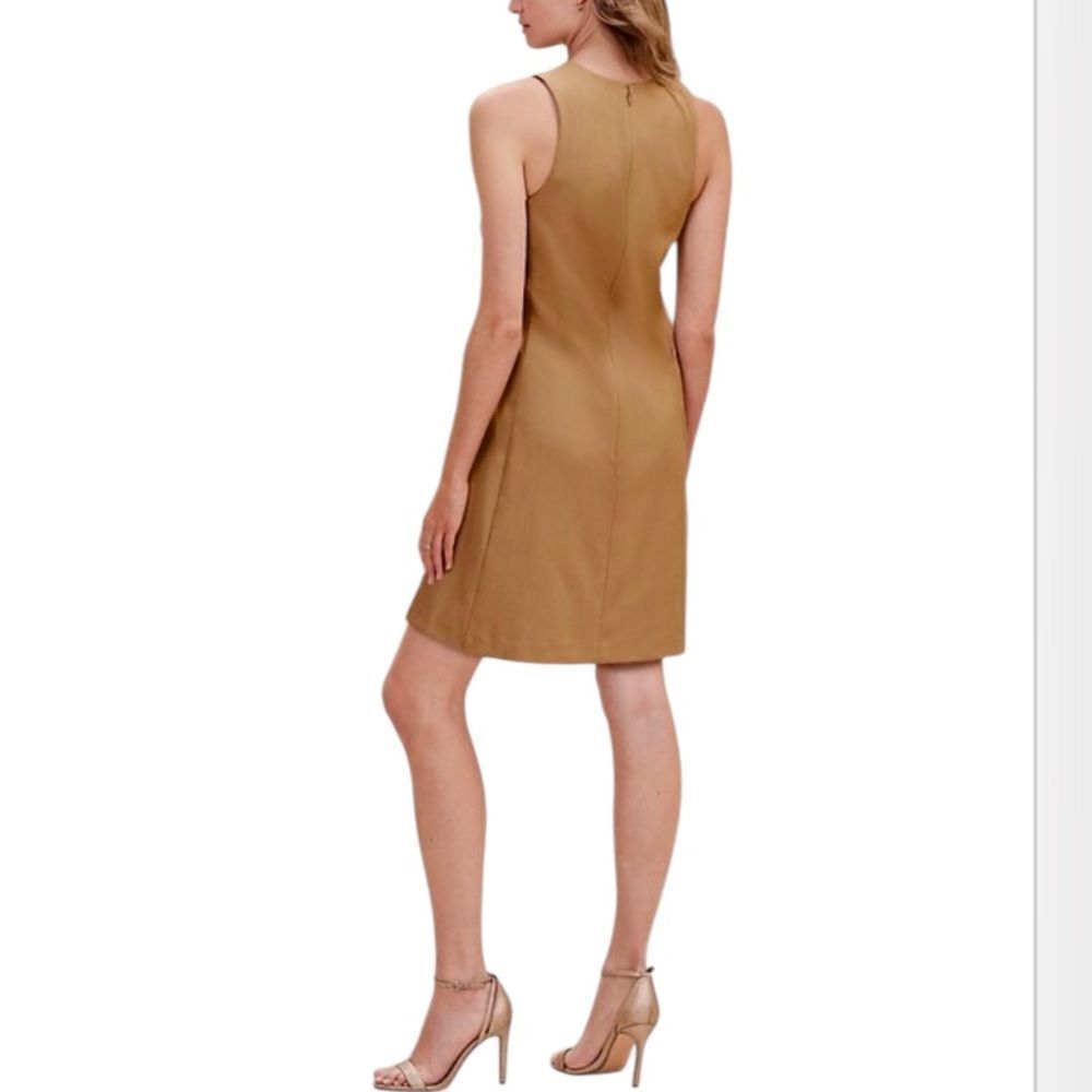 Banana Republic Tan Bistretch Sleeveless Mini Dress Size 6 NEW Style 763096